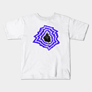 mexico in alert, risk logo wave in wallpaper art Kids T-Shirt